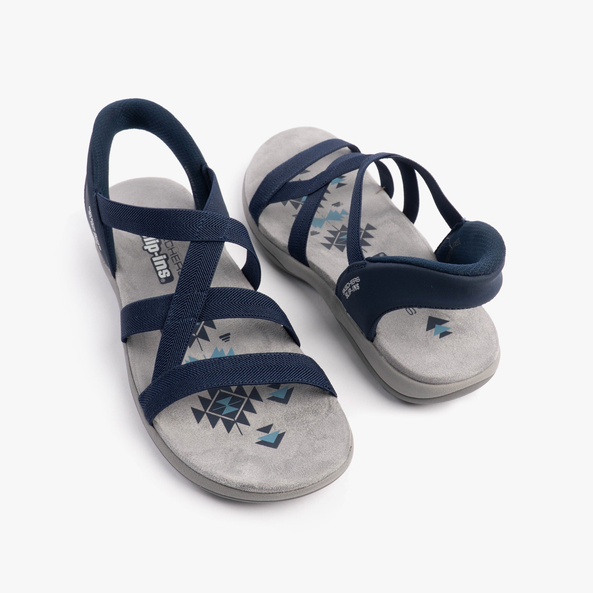 Skechers 163460/NVY REGGAE SLIM - STRETCH FLEX Womens Sandals Navy