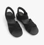 Skechers 163524/BBK ARYA - COOLING OFF Womens Sandals Black top view showing cross strap design and slip-on closure.