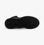 Skechers 16677/BBK GLACIAL ULTRA - WOODLANDS Womens Boots Black bottom view showing rubber sole texture.