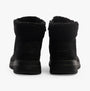 Skechers 16677/BBK GLACIAL ULTRA - WOODLANDS Womens Boots Black rear view with warm lining and rubber sole.