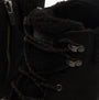 Skechers 16677/BBK GLACIAL ULTRA - WOODLANDS Womens Boots Black detail view showing lace and warm lining.
