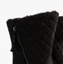 Skechers 167675/BBK KEEPSAKES 2.0 - MORNING WALKS Womens Boots Black detail view of ankle and zipper