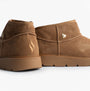 Skechers 167848/CSNT KEEPSAKES COZY - COZY MINI Womens Boots Chestnut side view showing soft suede upper and rubber sole.