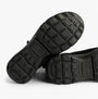 Skechers 167862/BLK EASY GOING - COOL ZIP Womens Boots Black bottom sole view with detailed rubber traction.