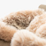 Skechers 167862/TPE EASY GOING - COOL ZIP Womens Boots Taupe close-up detail view of faux fur lining.