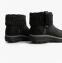 Skechers 168033/BLK EASY GOING - COZY WEATHER 2 Womens Boots Black rear view showcasing the cozy knit collar and sleek design.