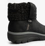 Skechers 168033/BLK EASY GOING - COZY WEATHER 2 Womens Boots Black side view showcasing knitted cuff and sole.