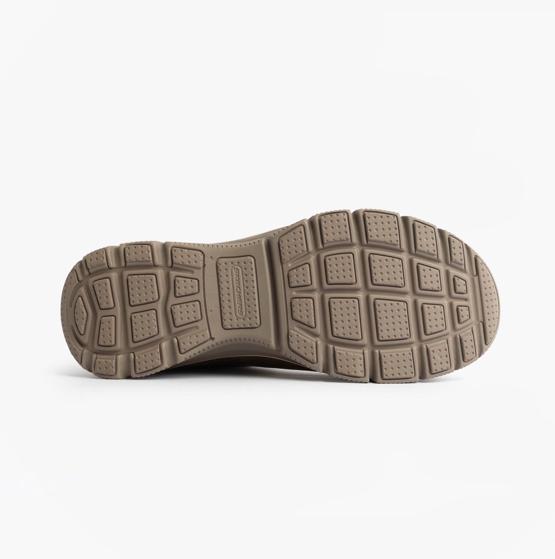 Skechers 168033/TPE EASY GOING - COZY WEATHER 2 Womens Boots Taupe bottom view showing detailed sole design.