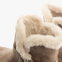 Skechers 168045/DKTP EASY GOING - DREAMERS MOVE Womens Boots Dark Taupe detail view of faux fur lining.
