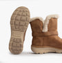 Skechers 168045/CSNT EASY GOING - DREAMERS MOVE Womens Boots Chestnut, side view showing the sole and plush interior.