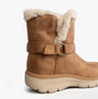 Skechers 168045/CSNT EASY GOING - DREAMERS MOVE Womens Boots Chestnut side view showing faux fur lining and strap detail.