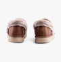 Skechers 169027/CSNT COZY UP Womens Slippers Chestnut back view showcasing soft lining and relaxed fit.