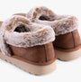 Skechers 169027/CSNT COZY UP Womens Slippers Chestnut rear view showcasing soft, plush lining and durable sole.