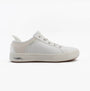 Skechers 177205/WHT ARCH FIT ARCADE-FOREVER COZY Womens Trainers White side view with lace-up closure and low top design.