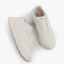Skechers 177289/WHT UNO LITE - LITE WORK Womens Trainers White, side and top view, featuring wedge heel and lace-up closure.