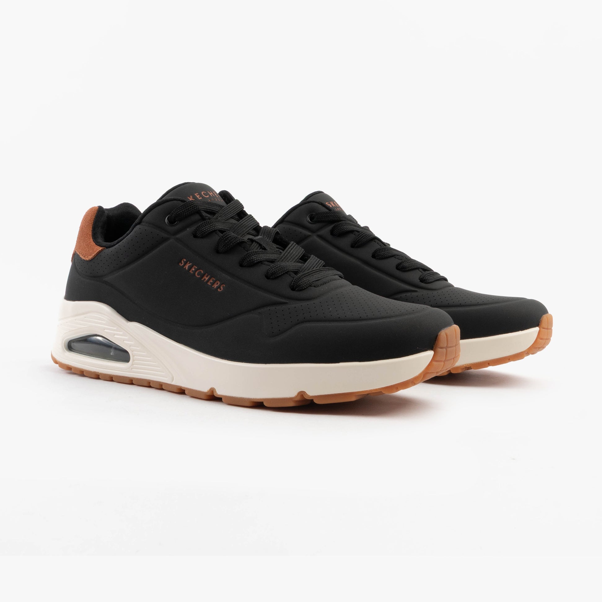 Skechers 183004/BLK UNO - SUITED ON AIR Mens Trainers Black