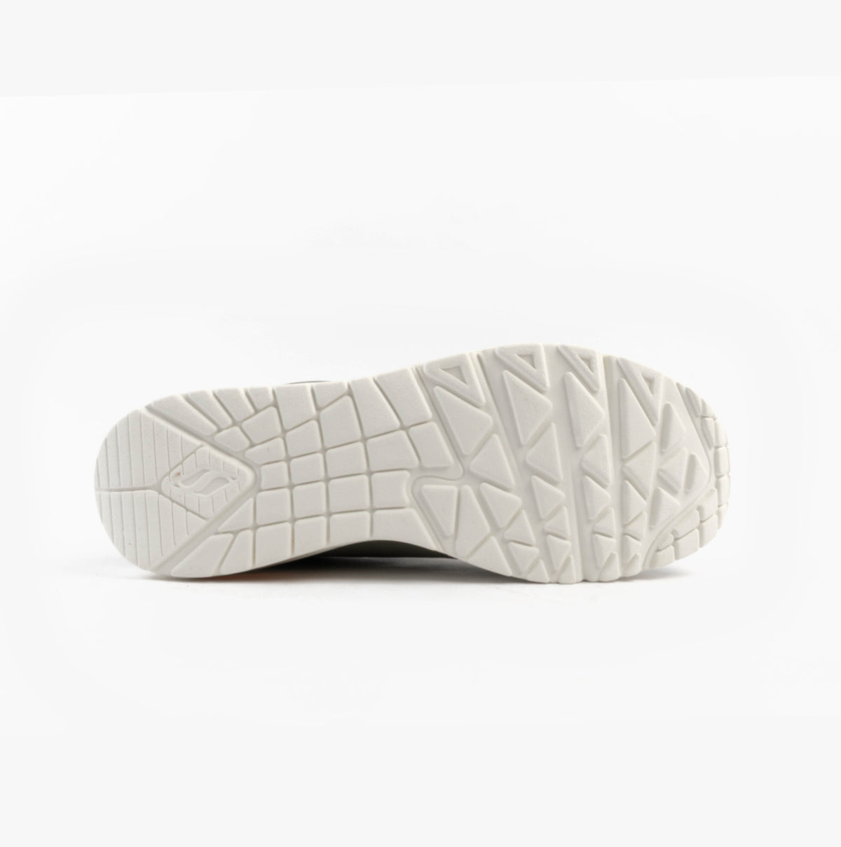 Skechers 183004/GRYL UNO - SUITED ON AIR Mens Trainers Multicoloured underside view showing the rubber sole and tread pattern.