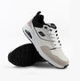 Skechers 183020/WBK UNO - RETRO ONE Mens Trainers White Mono/Black side view showcasing leather and suede upper.