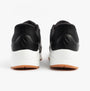 Skechers 183022/BLK UNO - BANKSIA Mens Trainers Black rear view showcasing synthetic leather and rubber sole.