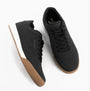 Skechers 183283/BLK ZINGER 2.0 - THE ARWEN Mens Trainers Black top view, showcasing synthetic leather and rubber sole.