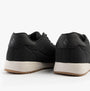 Skechers 183283/BLK ZINGER 2.0 - THE ARWEN Mens Trainers Black rear view showing synthetic leather and rubber sole.