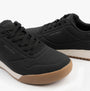 Skechers 183283/BLK ZINGER 2.0 - THE ARWEN Mens Trainers Black side view showcasing synthetic leather and lace-up design.