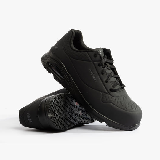 Skechers Work 200177EC UNO SR - Doltin Mens Composite Toe ESD Safety Trainers Black