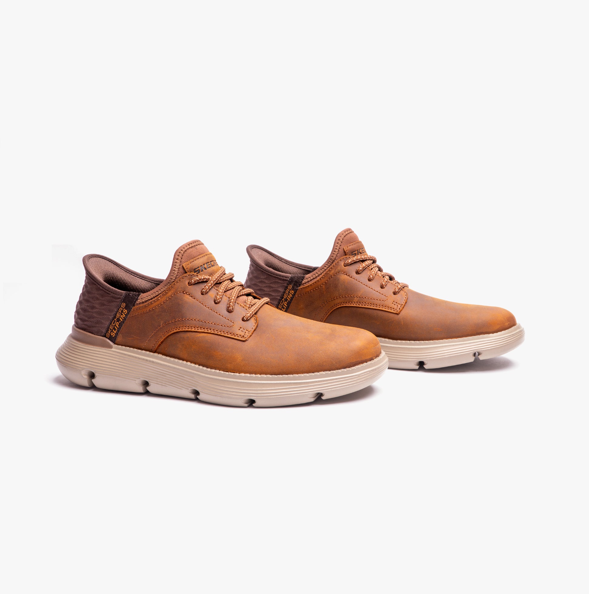 Skechers 205046/CDB GARZA-GERVIN Mens Casual Trainers Brown