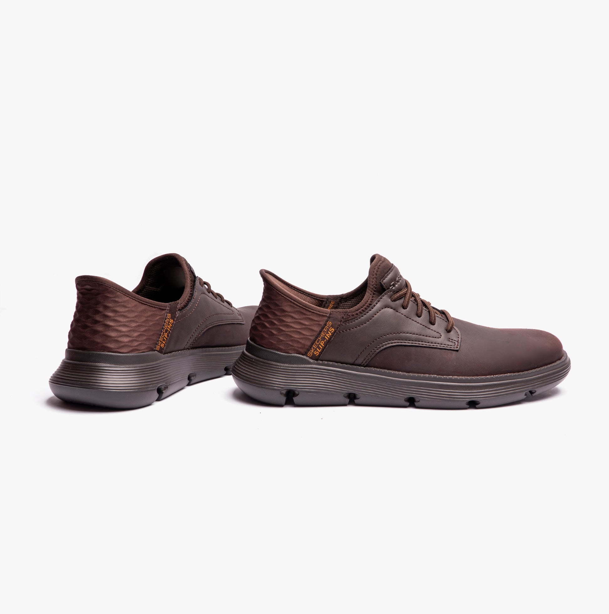 Skechers 205046/CHOC GARZA-GERVIN Mens Casual Trainers Chocolate