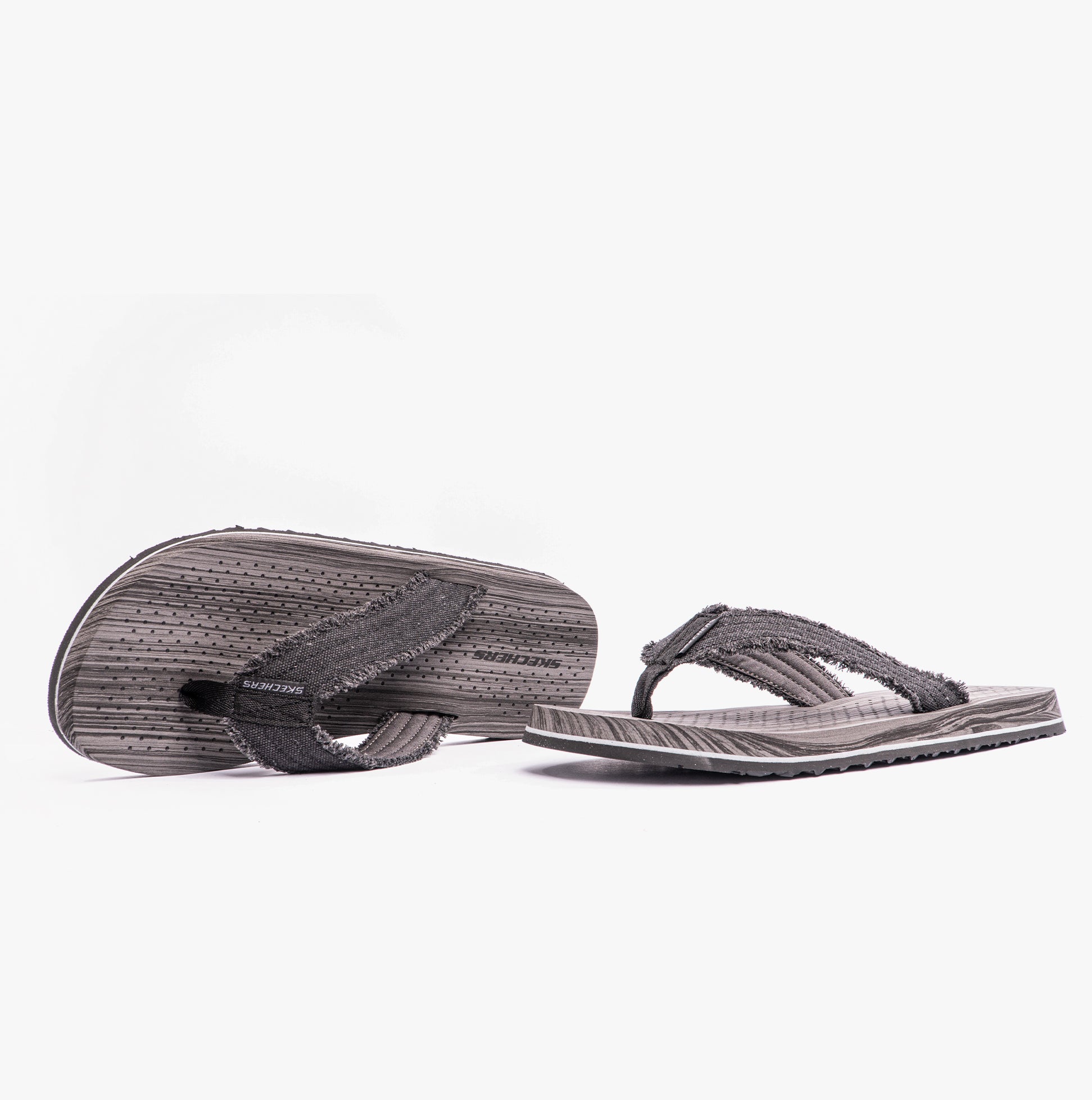 Skechers 205097/BLK TANTRIC - COPANO Mens Toe Post Sandals Black