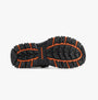 Skechers 205139/BRBK PREWITT - RIGDON Mens Sandals Brown/Black outsole view with rubber sole and traction design.