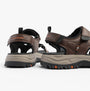 Skechers 205139/BRBK PREWITT - RIGDON Mens Sandals Brown/Black rear view showcasing comfort and stylish design.