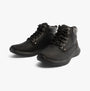 Skechers 205175/BLK PARSON - EDERIC Mens Boots Black side view, featuring lace-up closure and comfortable leather upper.