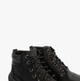 Skechers 205175/BLK PARSON - EDERIC Mens Boots Black side view showcasing lace-up detail and leather upper.