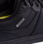 Skechers 205236/BBK NETSON - GANDER Mens Trainers Black side view showing waterproof label detail.