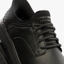 Skechers 205278/BBK GARZA - CARLYN Mens Shoes Black close-up view showing laces and synthetic upper.