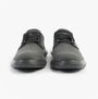 Skechers 205352/BLK GARZA - CLIVE Mens Shoes Black front view showing canvas material and lace-up design.