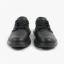 Skechers 205353/BBK GARZA - DURAN Mens Shoes Black front view showcasing lace-up design and leather upper.