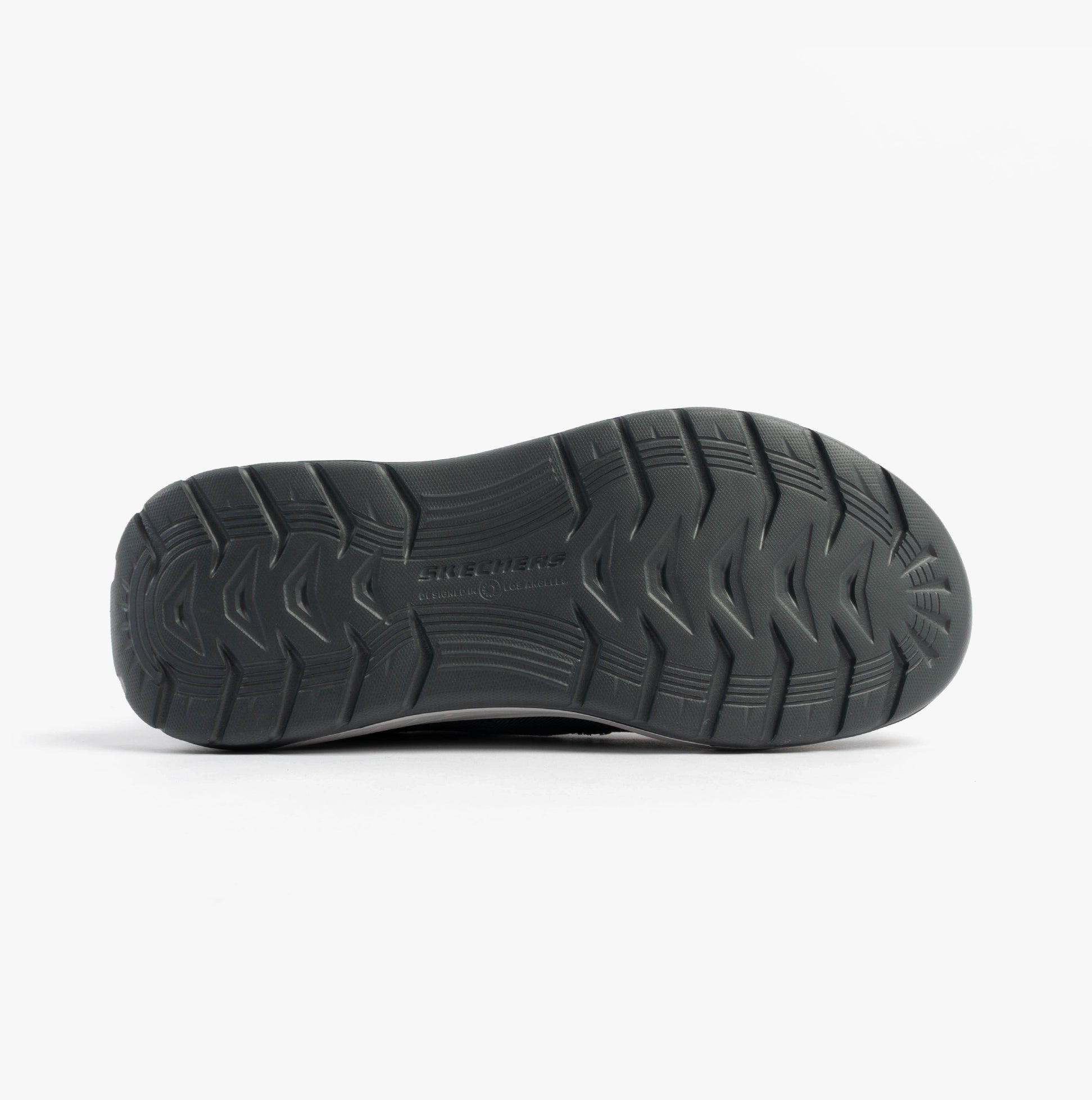 Skechers 205356/NVY DECKLAN - GULLIVER Mens Shoes Navy bottom view showcasing rubber sole with grip.