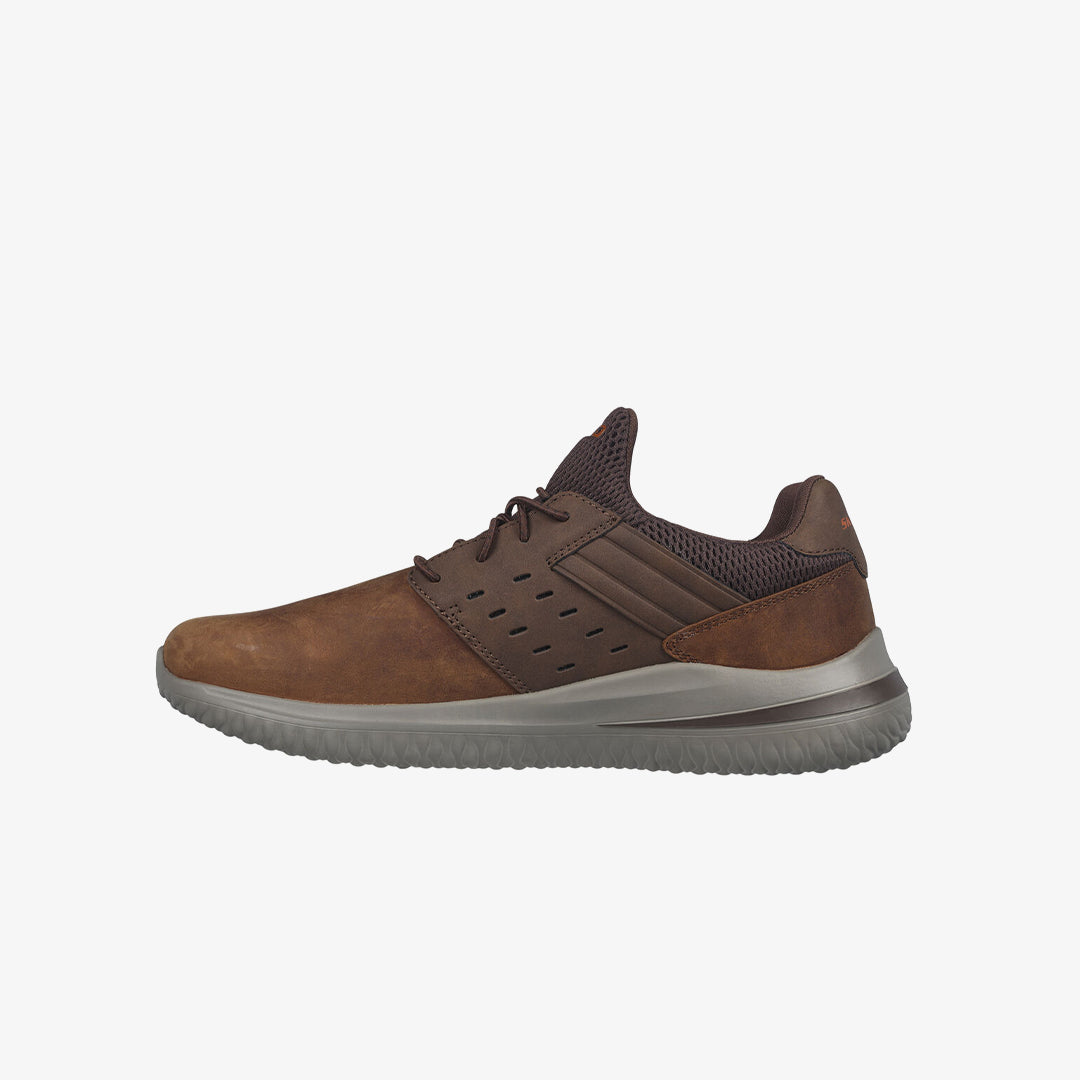 Skechers 210308/CDB DELSON Mens Trainers Dark Brown
