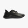 Skechers 210661/BBK DELSON 3.0 - GLAVINE Mens Shoes Black side view showcasing sleek leather design and lace-up closure