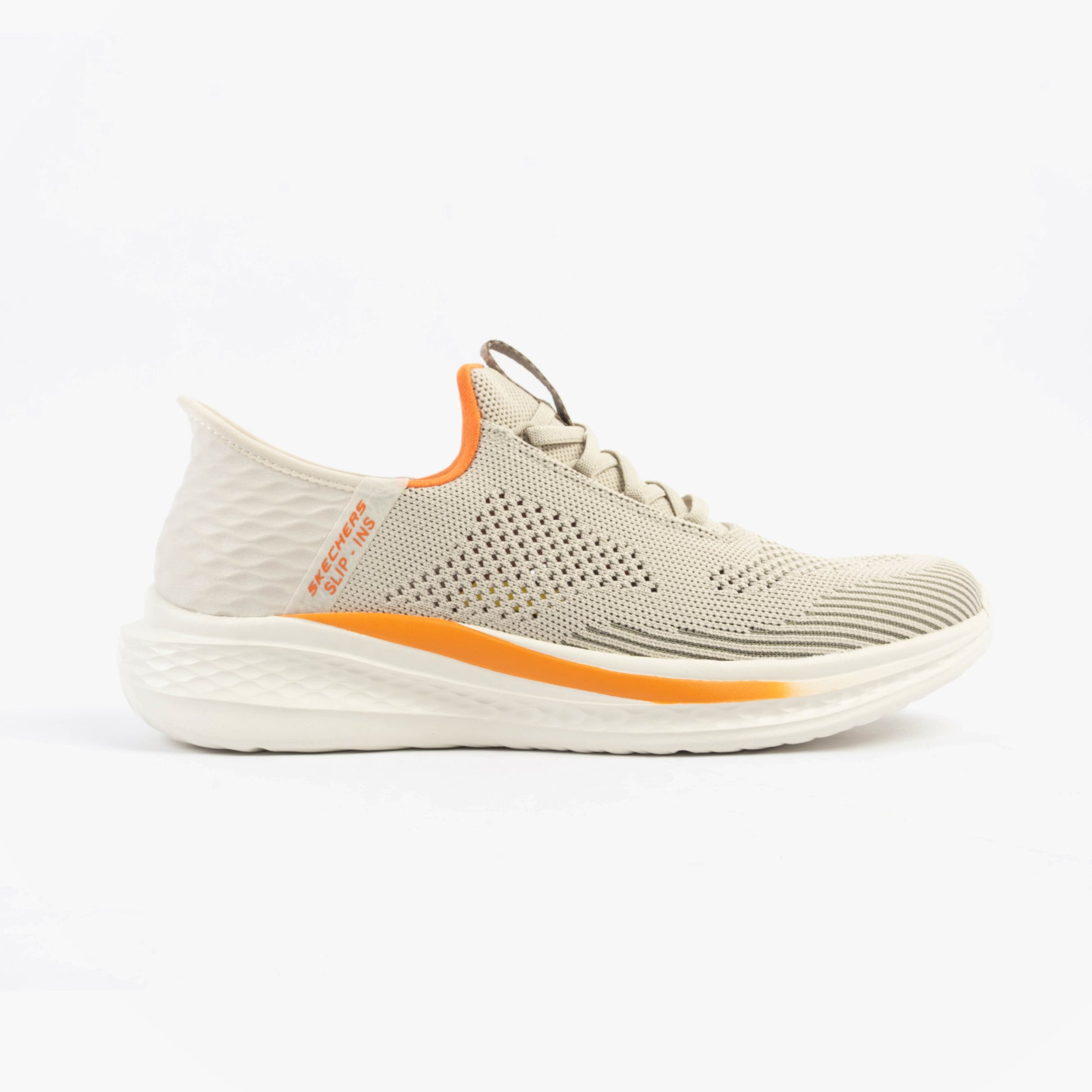 Skechers 210810/SND SLADE - QUINTO Mens Shoes Sand side view with comfort and memory foam features