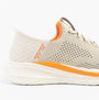 Skechers 210810/SND SLADE - QUINTO Mens Shoes Sand side view showing relaxed design and air-cooled memory foam.