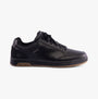 Skechers 210944/BLK CAVELL - SPARKMAN Mens Trainers Black side view showing faux leather upper and lace-up closure.