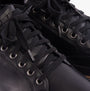 Skechers 210944/BLK CAVELL - SPARKMAN Mens Trainers Black detail view of laces and faux leather upper