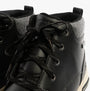 Skechers 210945/BLK CAVELL - ISAAC Mens Boots Black detail view, showcasing lace-up design and stylish synthetic upper.