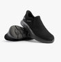 Skechers 216333/BBK GO WALK FLEX - OJAI Mens Trainers Black side view showing slip-on mesh upper and rubber sole.