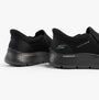 Skechers 216333/BBK GO WALK FLEX - OJAI Mens Trainers Black back view showing mesh upper and rubber sole.