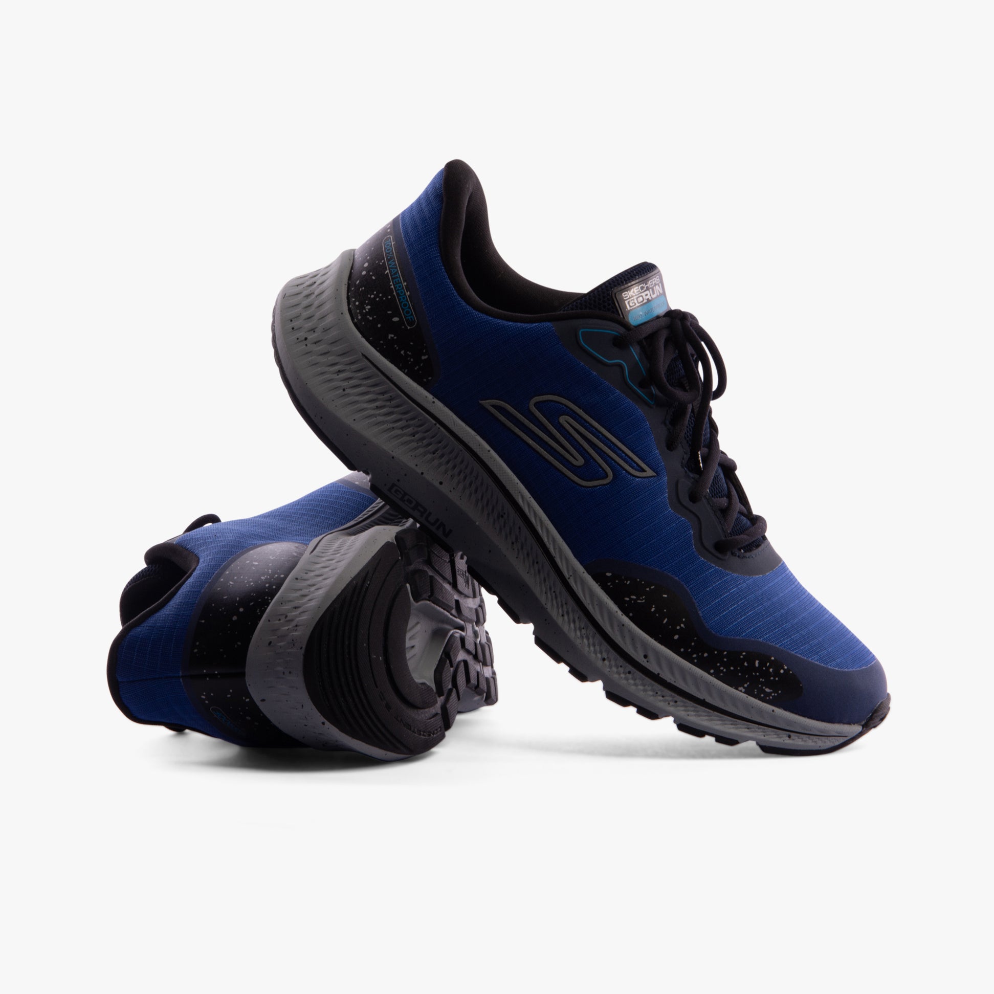Skechers 220874/NVY GO RUN CONSISTENT 2.0 - PIEDMONT Mens Trainers Navy side view, showcasing comfort and style.