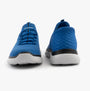 Skechers 232457/BLBK SUMMITS - HIGH RANGE Mens Trainers Blue/Black rear view showcasing lace-up closure and mesh upper.